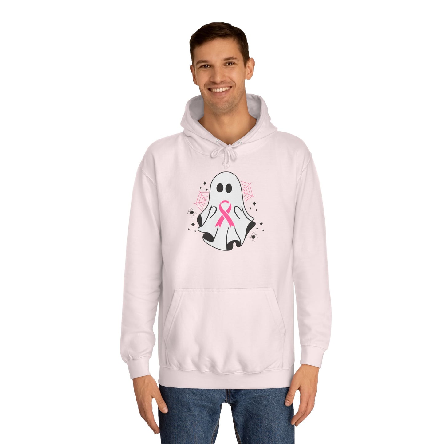 Unisex College Hoodie - Breast Cancer is Boo Shit