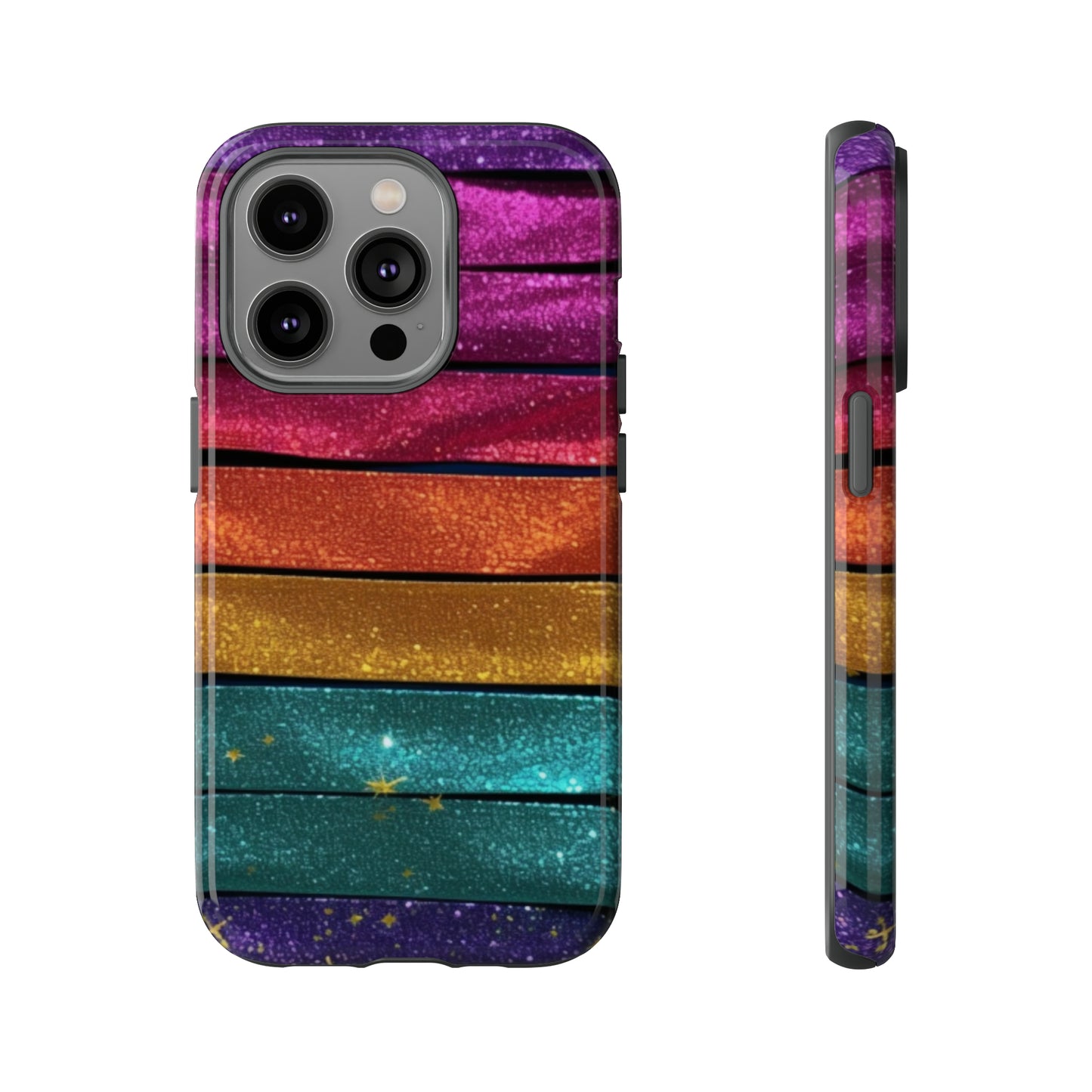 Tough Cases - Rainbow Glitter