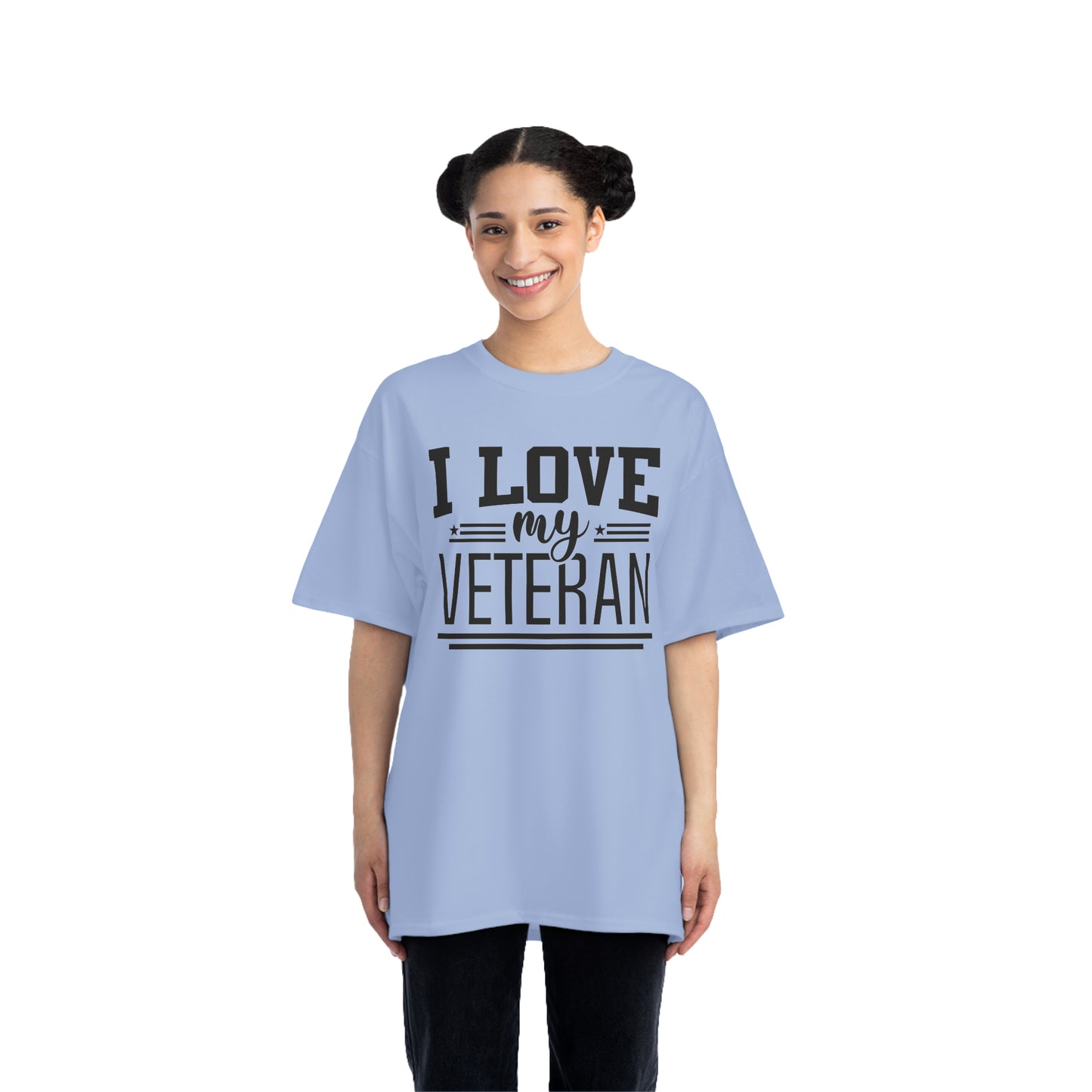 Beefy-T® Short-Sleeve T-Shirt - I love my veteran