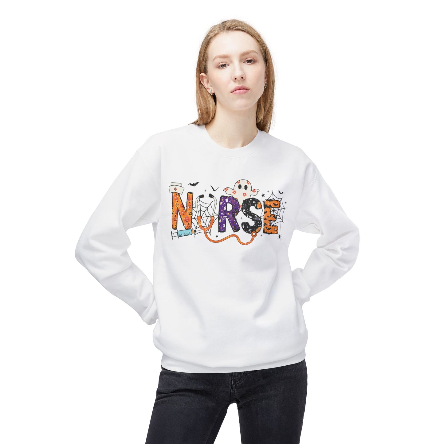 Unisex Midweight Softstyle Fleece Crewneck Sweatshirt - Nurse