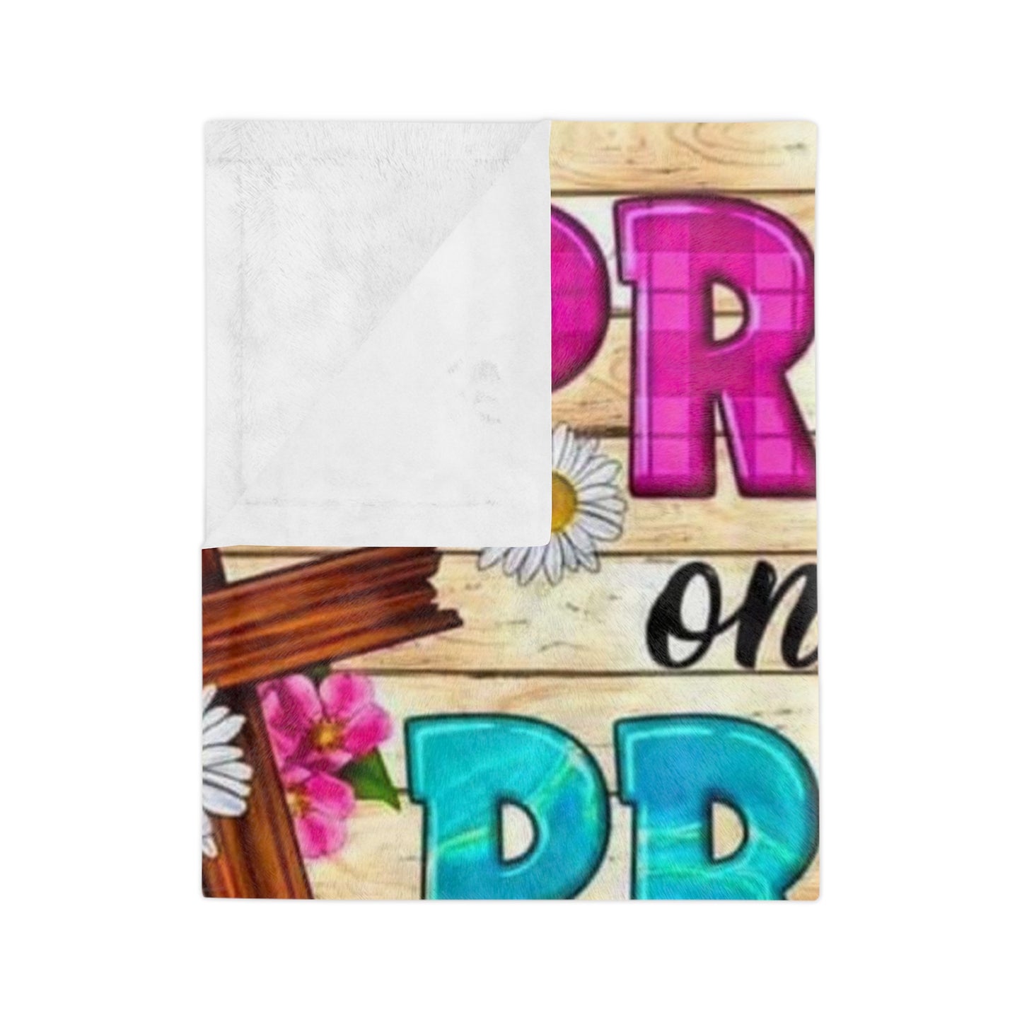 Pray on it! - Velveteen Microfiber Blanket
