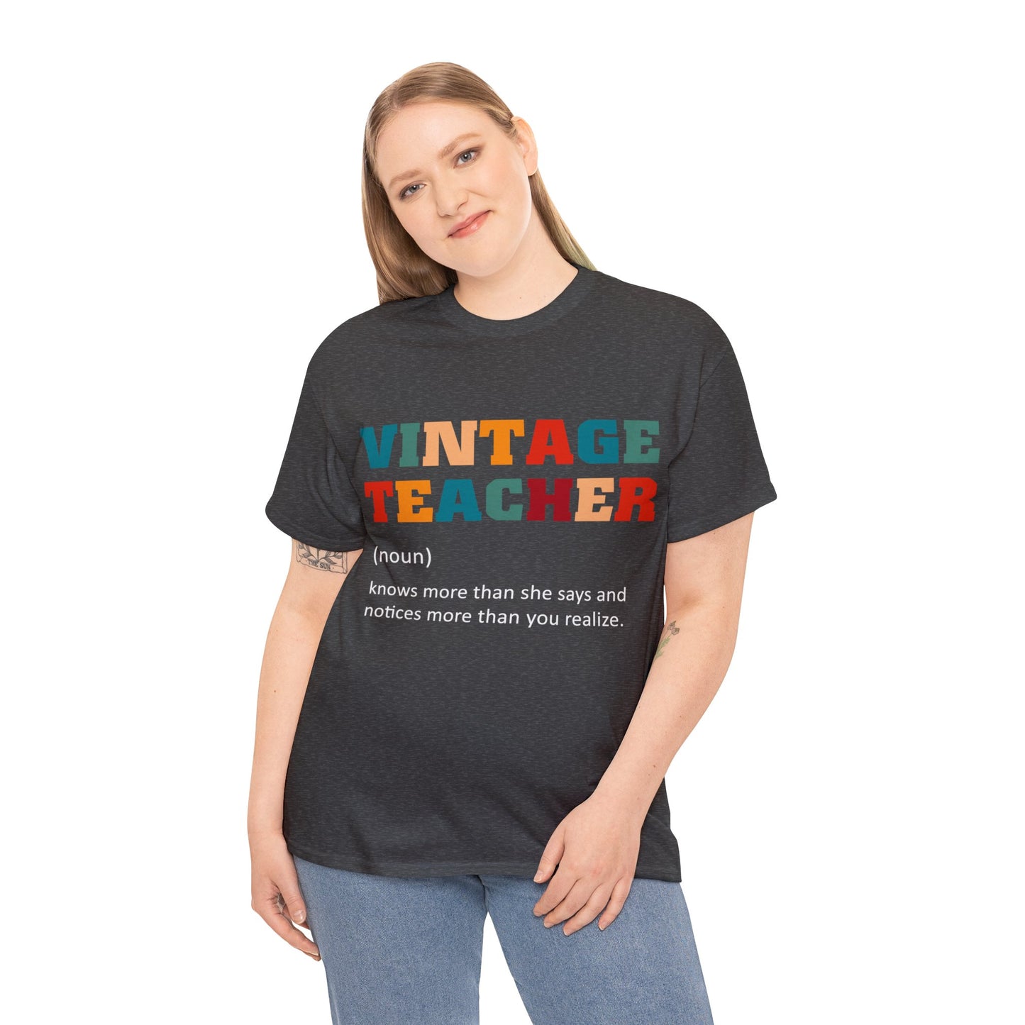 Unisex Heavy Cotton Tee - Vintage Teacher
