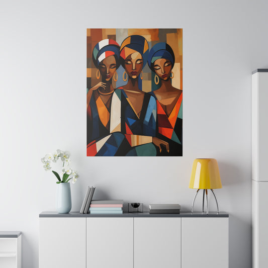 Matte Canvas, Stretched, 0.75" Friendship