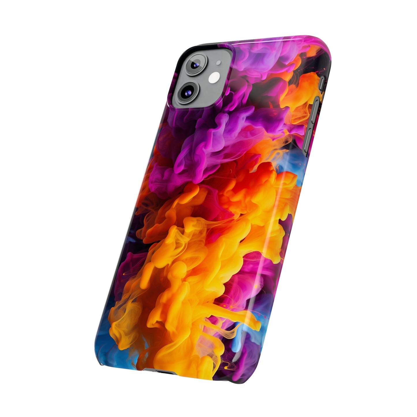 Slim Phone Cases - Colorful Smoke