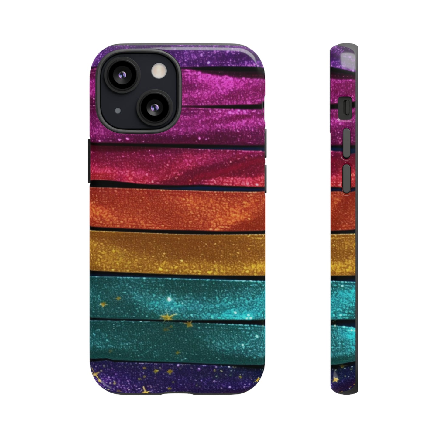 Tough Cases - Rainbow Glitter