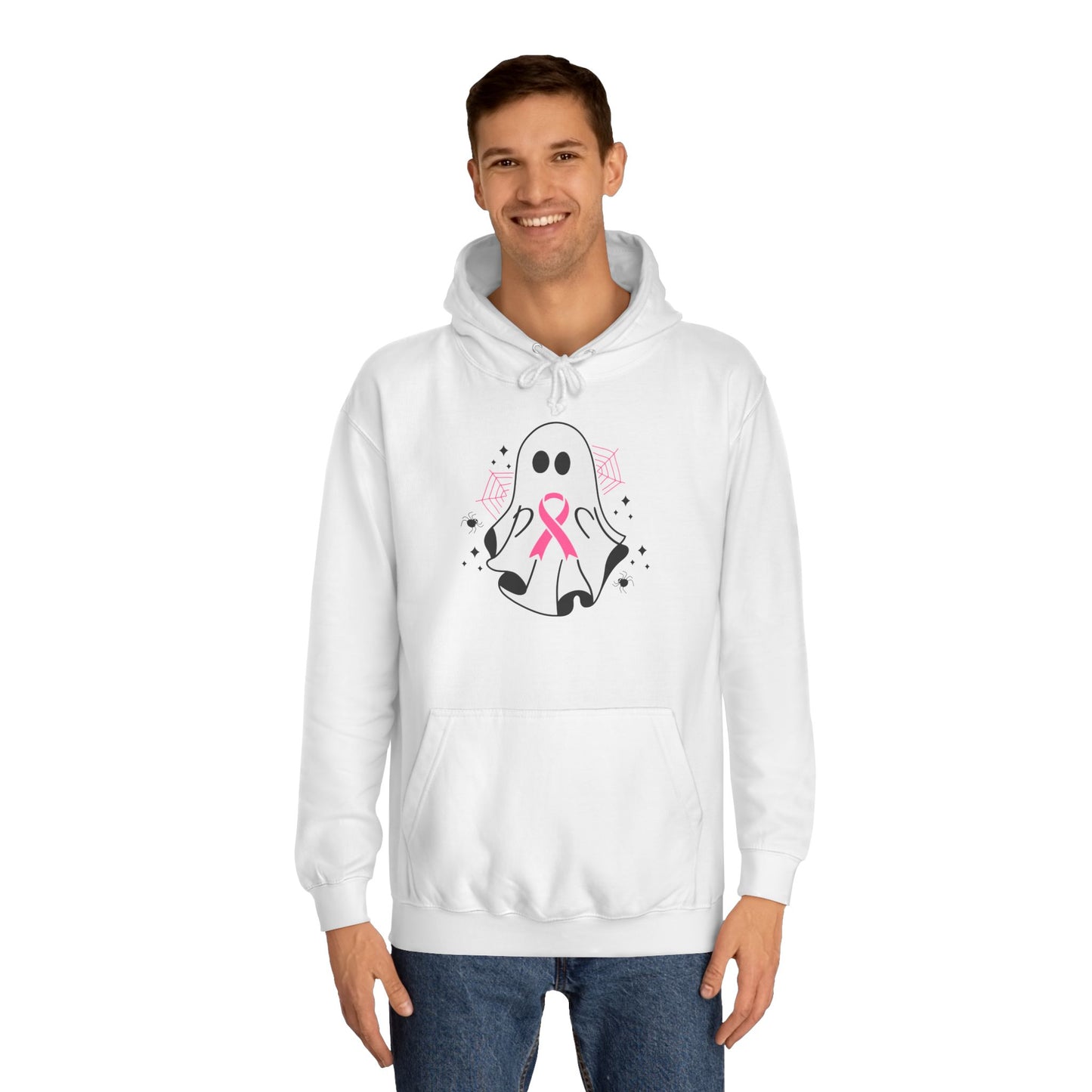 Unisex College Hoodie - Breast Cancer is Boo Shit