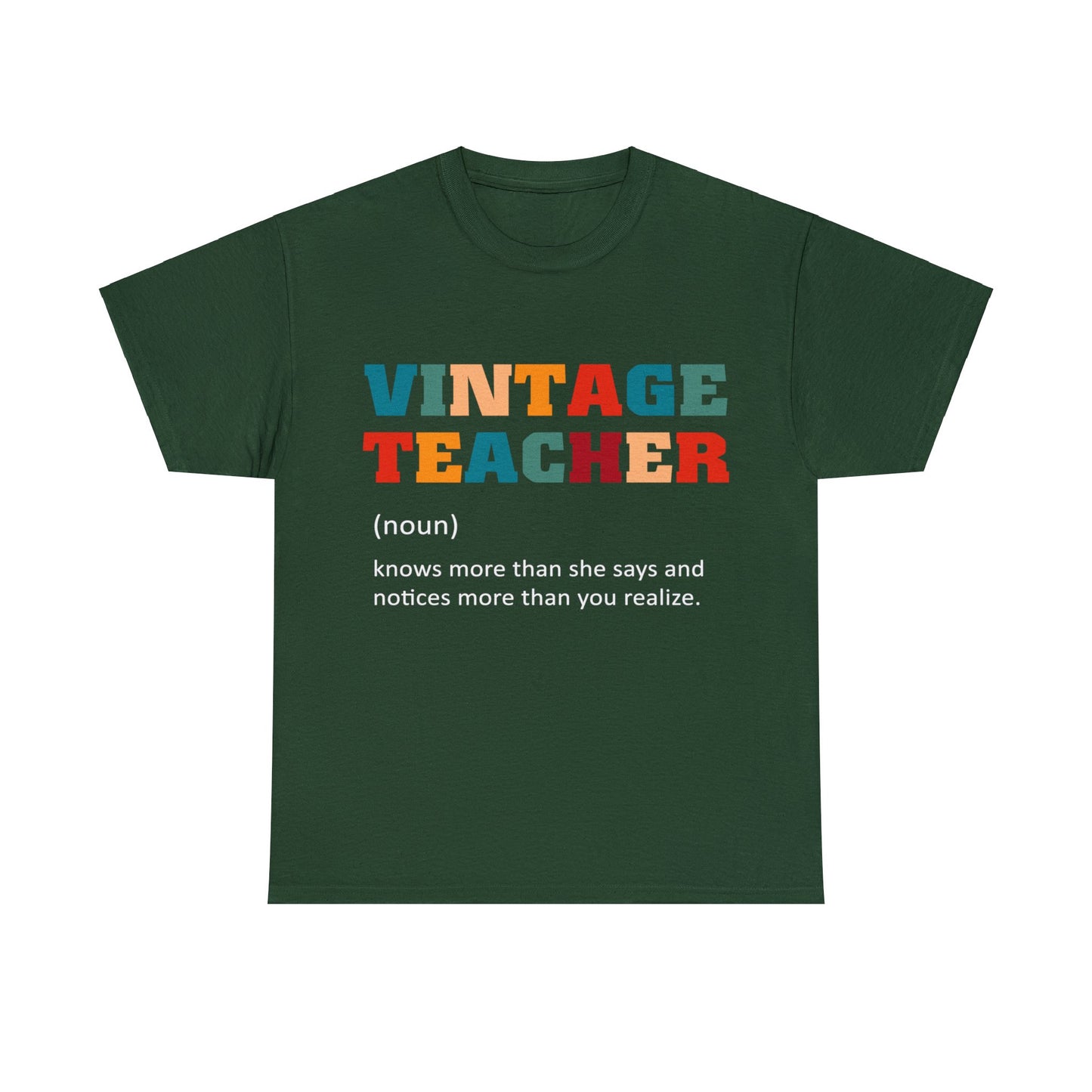 Unisex Heavy Cotton Tee - Vintage Teacher