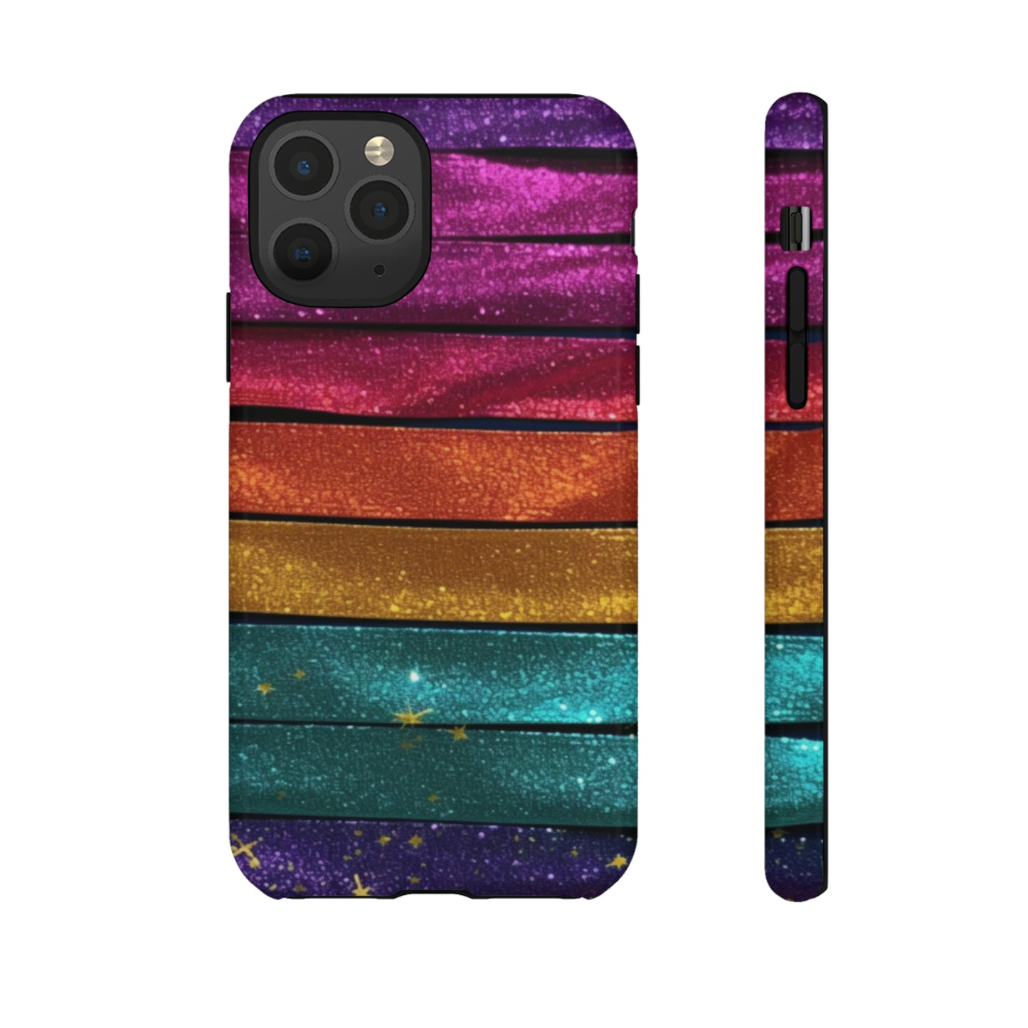 Tough Cases - Rainbow Glitter