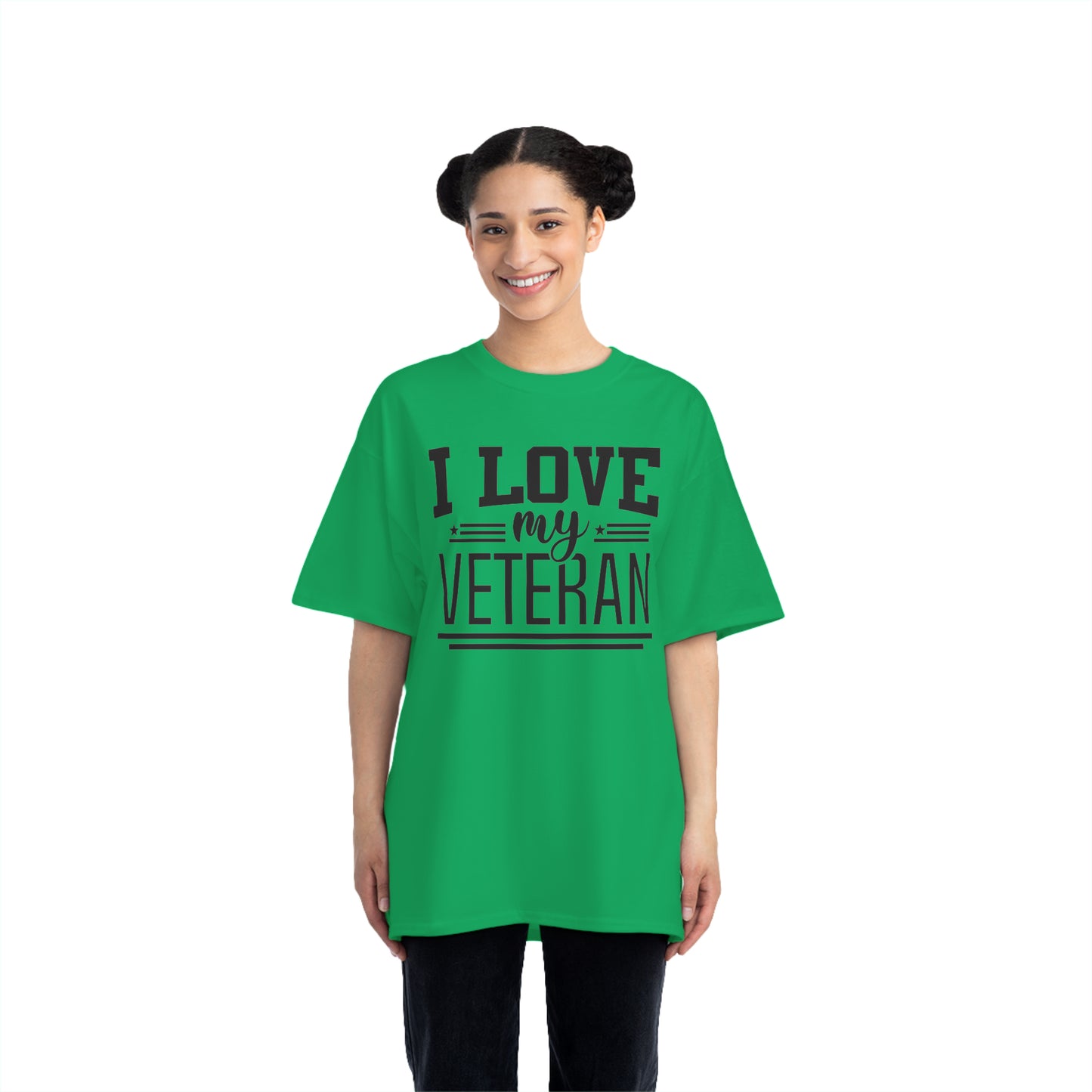 Beefy-T® Short-Sleeve T-Shirt - I love my veteran