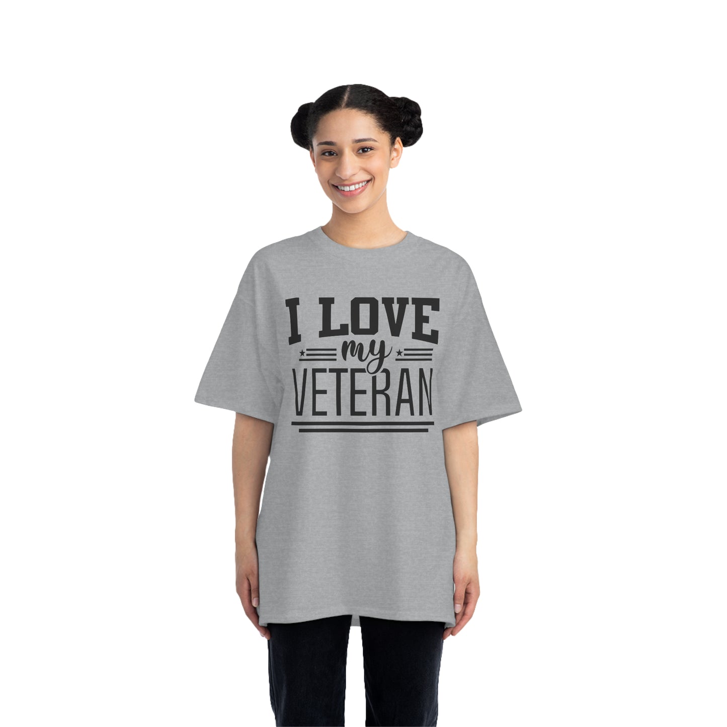 Beefy-T® Short-Sleeve T-Shirt - I love my veteran