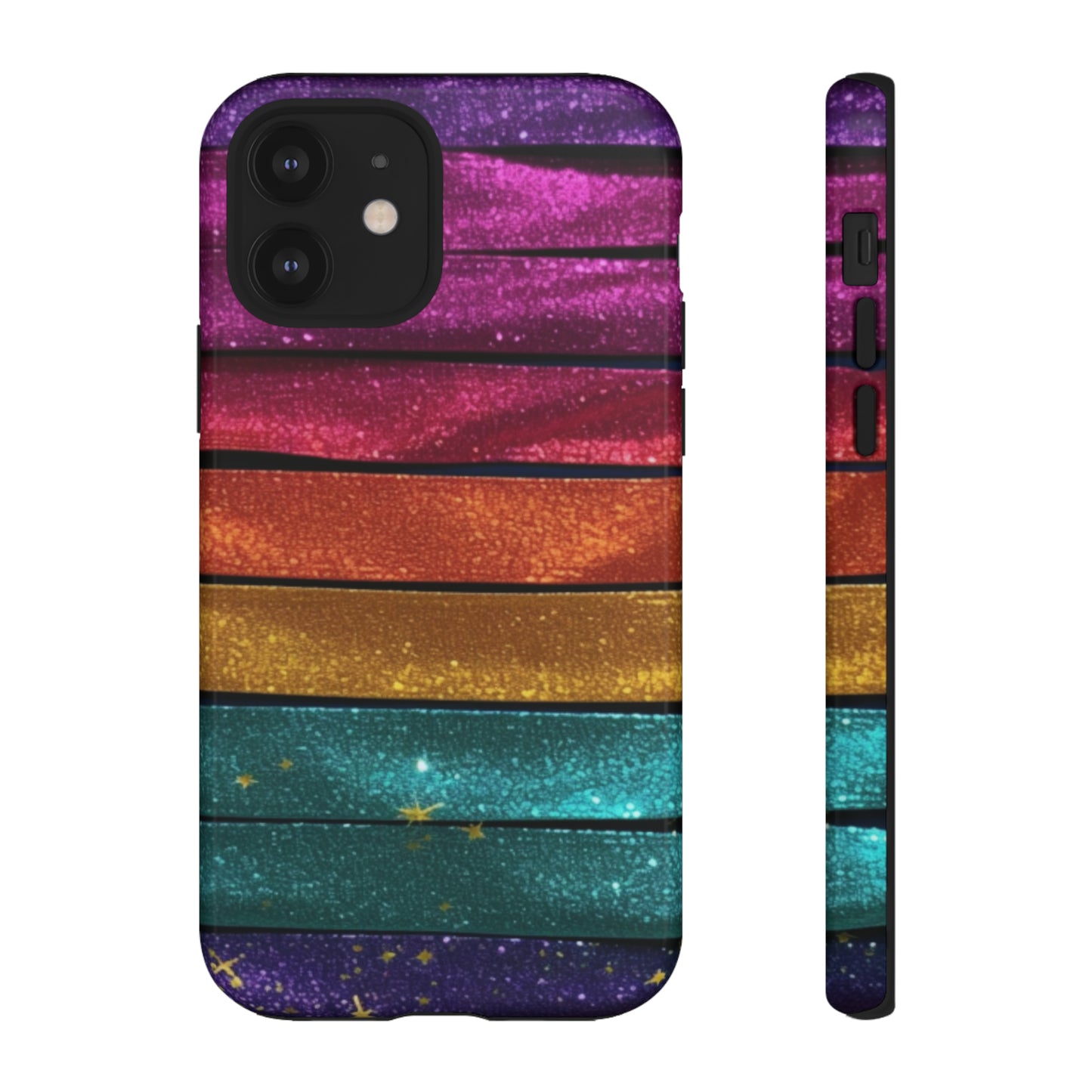 Tough Cases - Rainbow Glitter