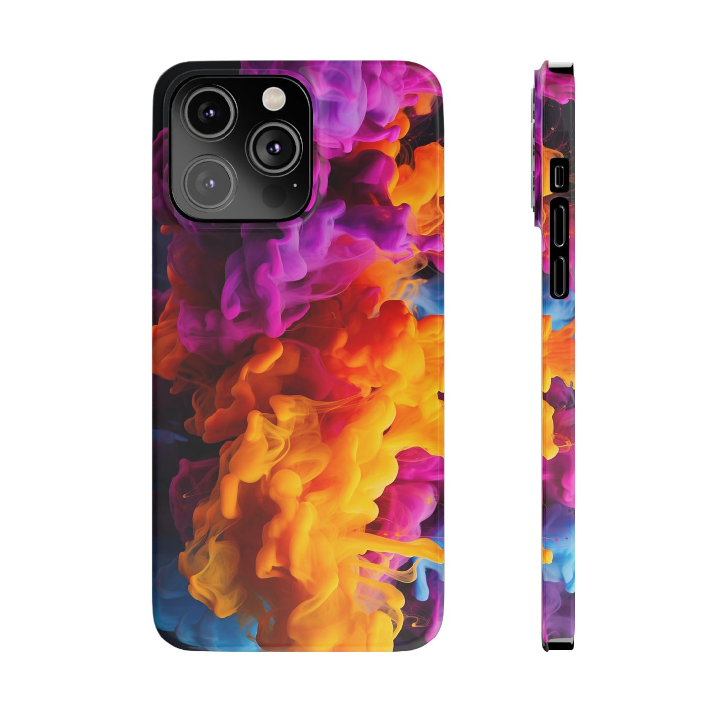 Slim Phone Cases - Colorful Smoke