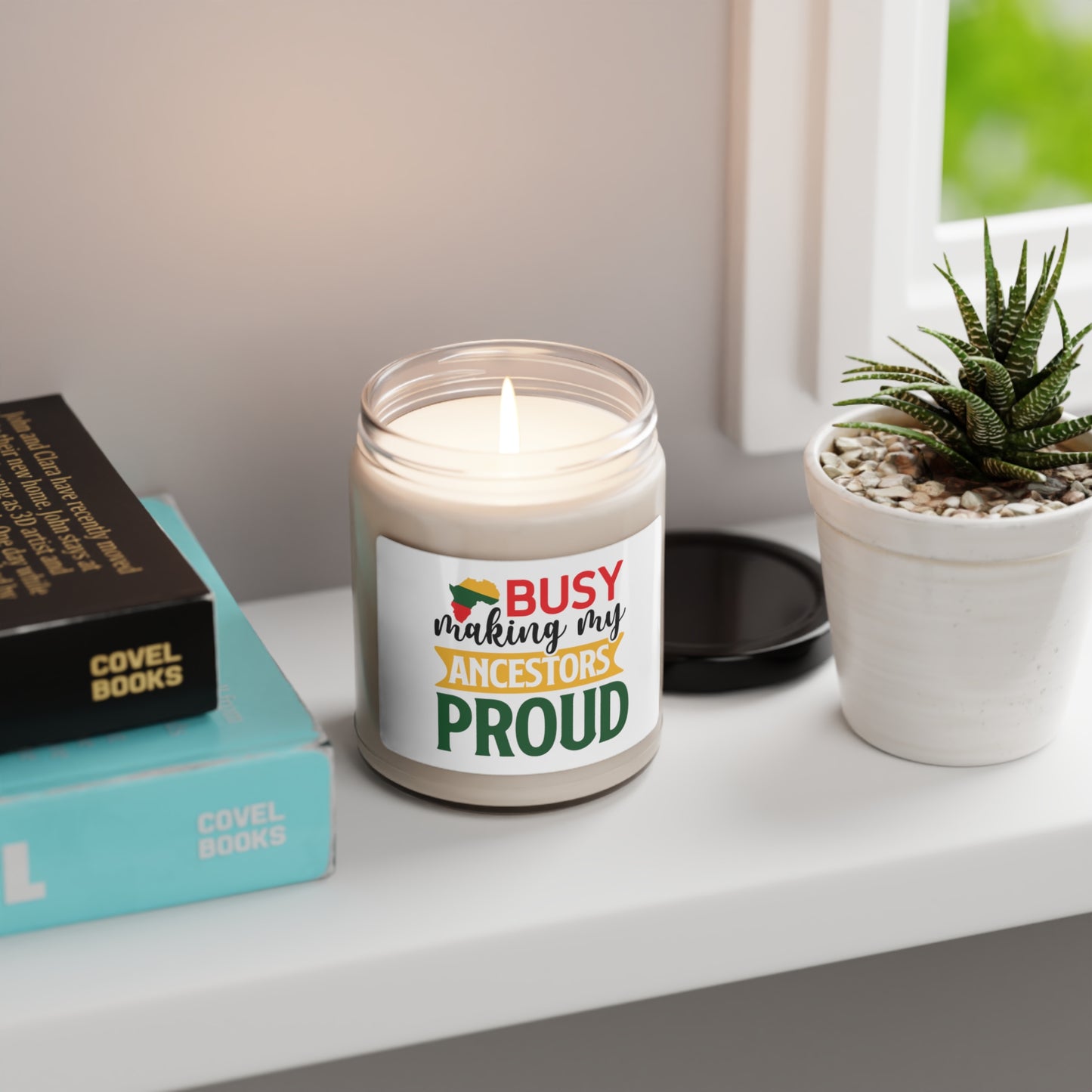 Scented Soy Candle, 9oz - Busy Making My Ancestors Proud