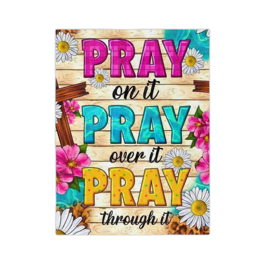 Pray on it! - Velveteen Microfiber Blanket