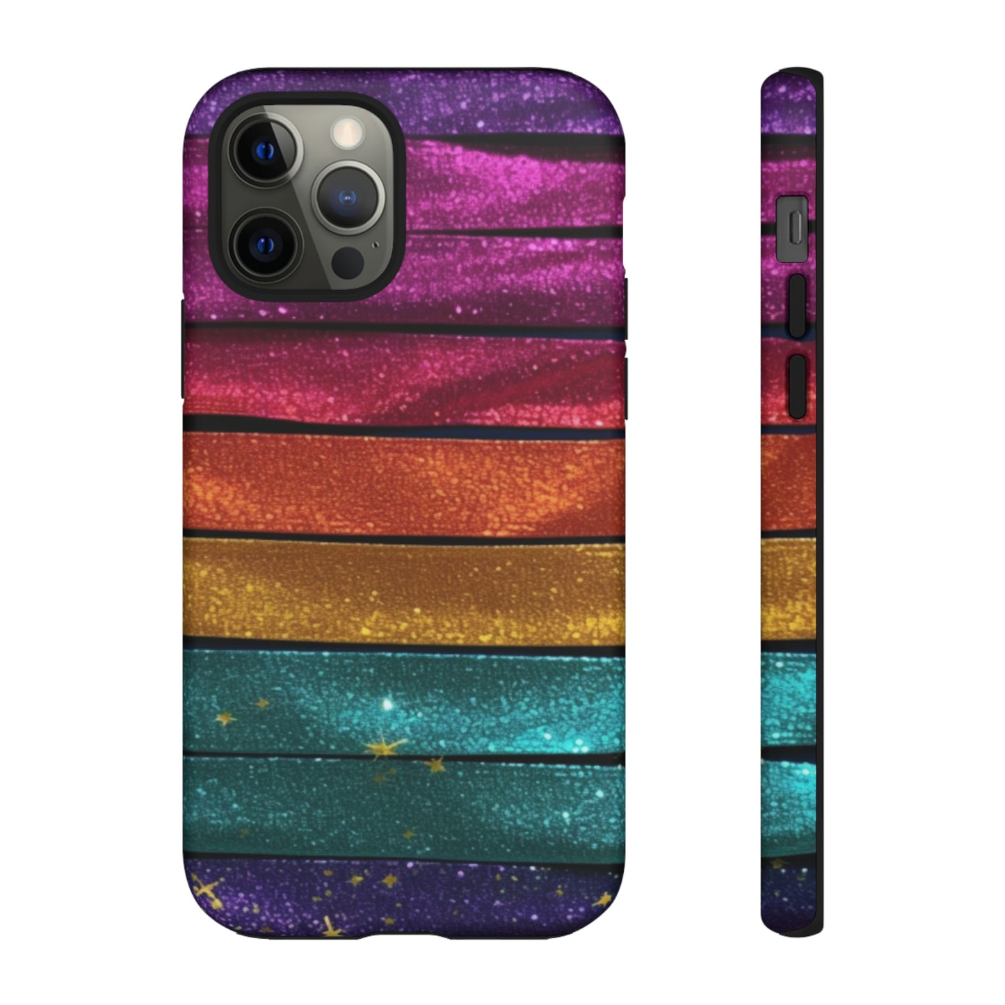 Tough Cases - Rainbow Glitter