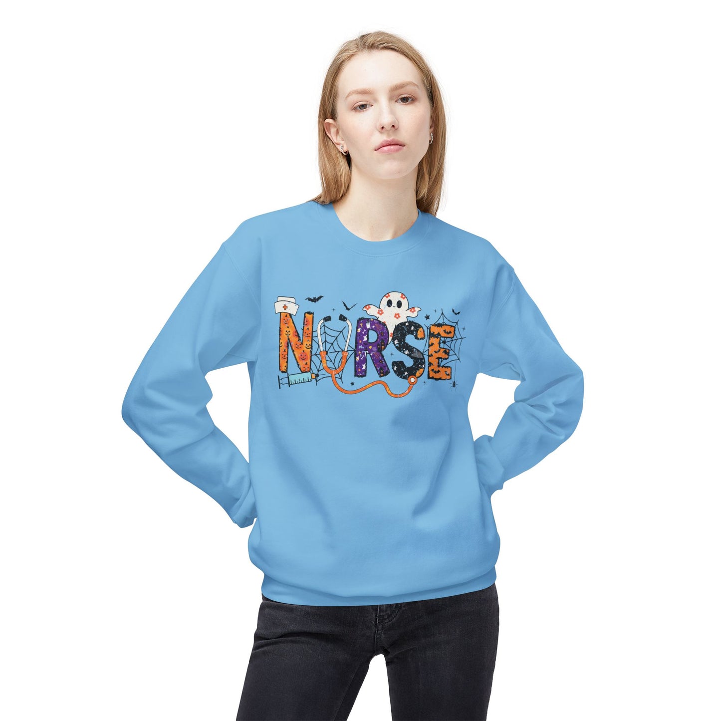 Unisex Midweight Softstyle Fleece Crewneck Sweatshirt - Nurse