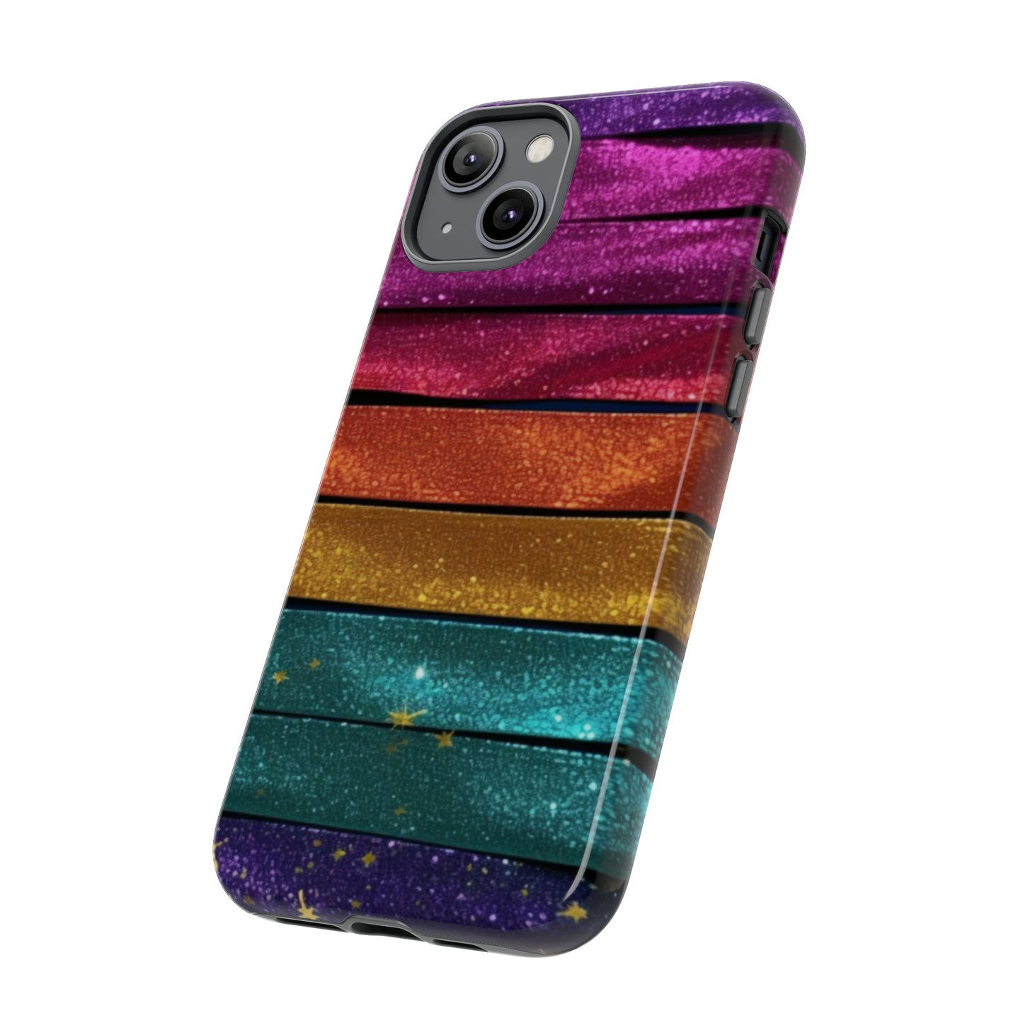 Tough Cases - Rainbow Glitter