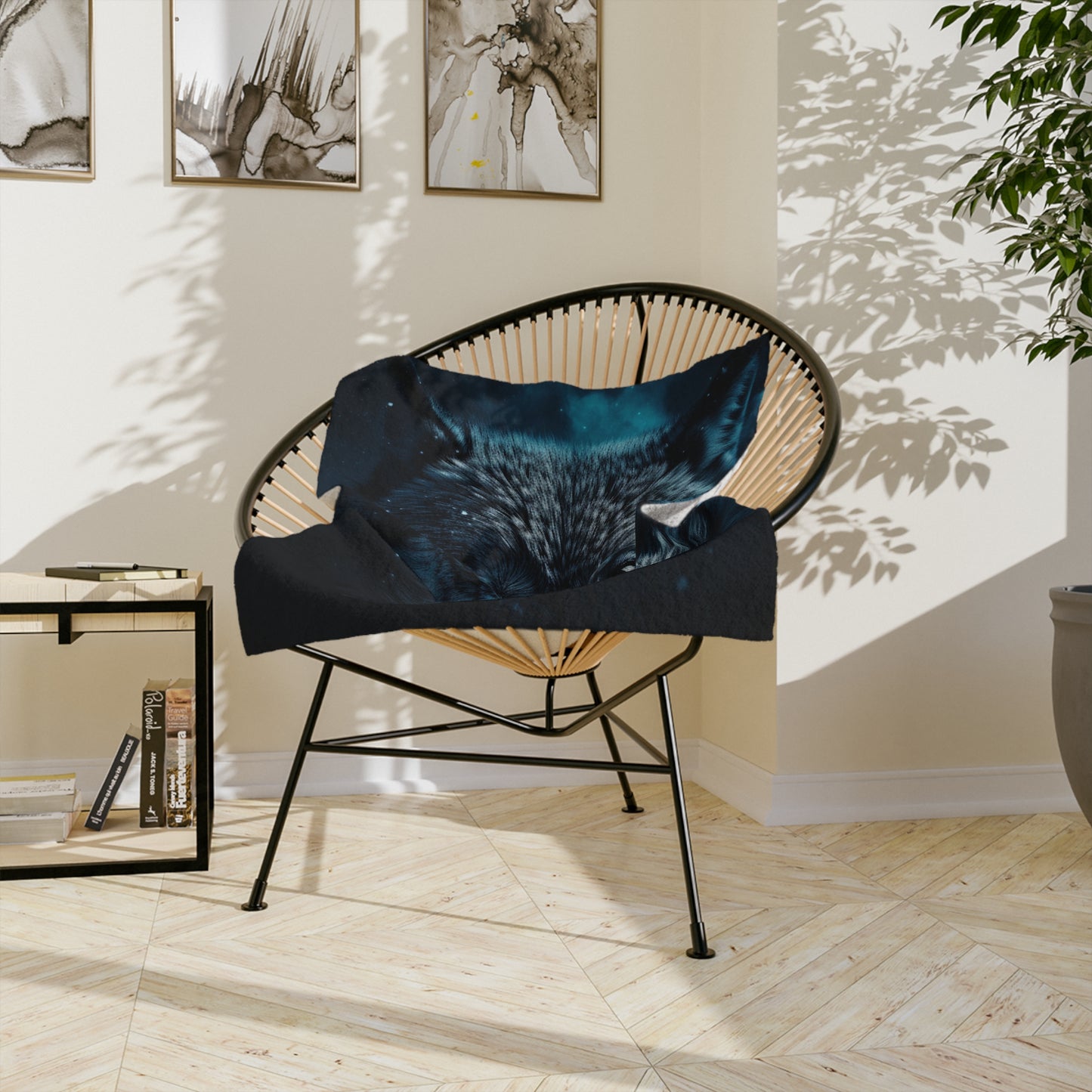 Velveteen Microfiber Blanket - Wolf