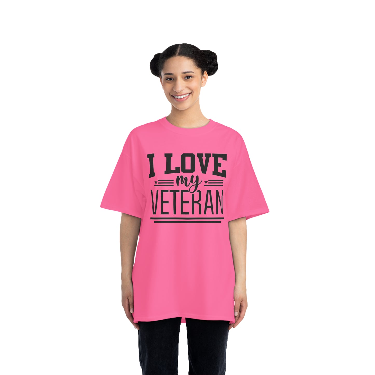 Beefy-T® Short-Sleeve T-Shirt - I love my veteran