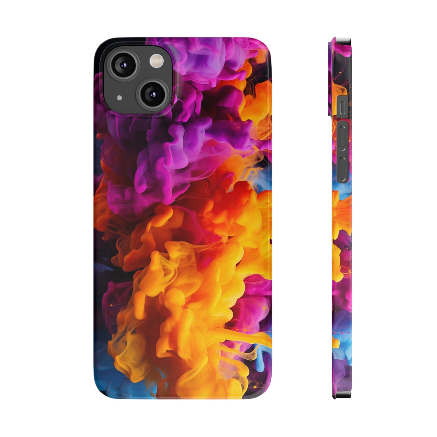 Slim Phone Cases - Colorful Smoke