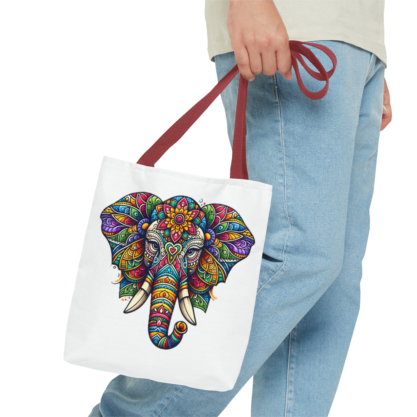 Tote Bag (AOP) - Elephant Mandala Design