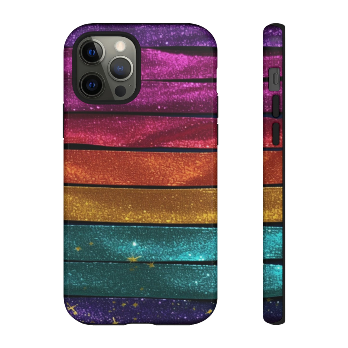 Tough Cases - Rainbow Glitter