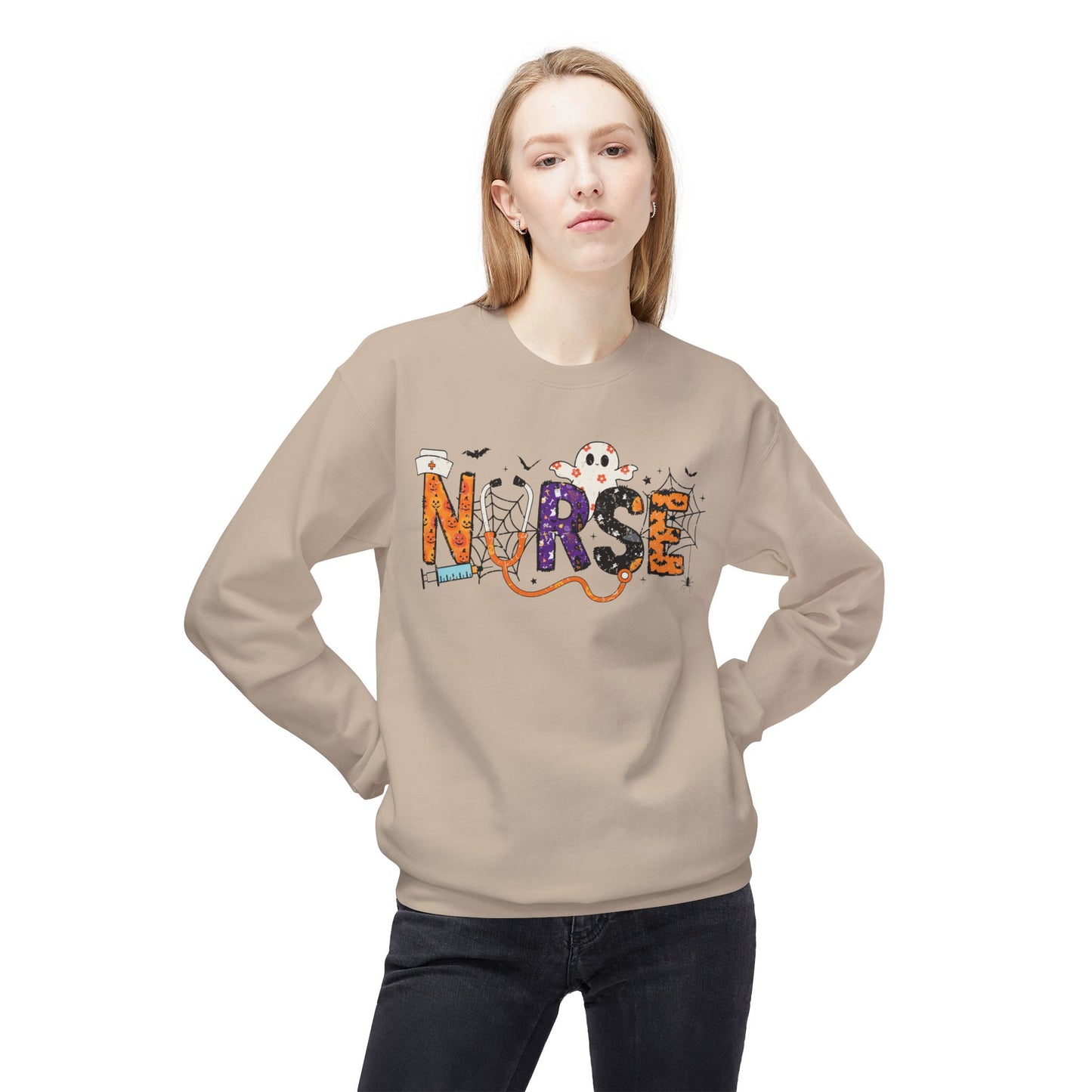 Unisex Midweight Softstyle Fleece Crewneck Sweatshirt - Nurse