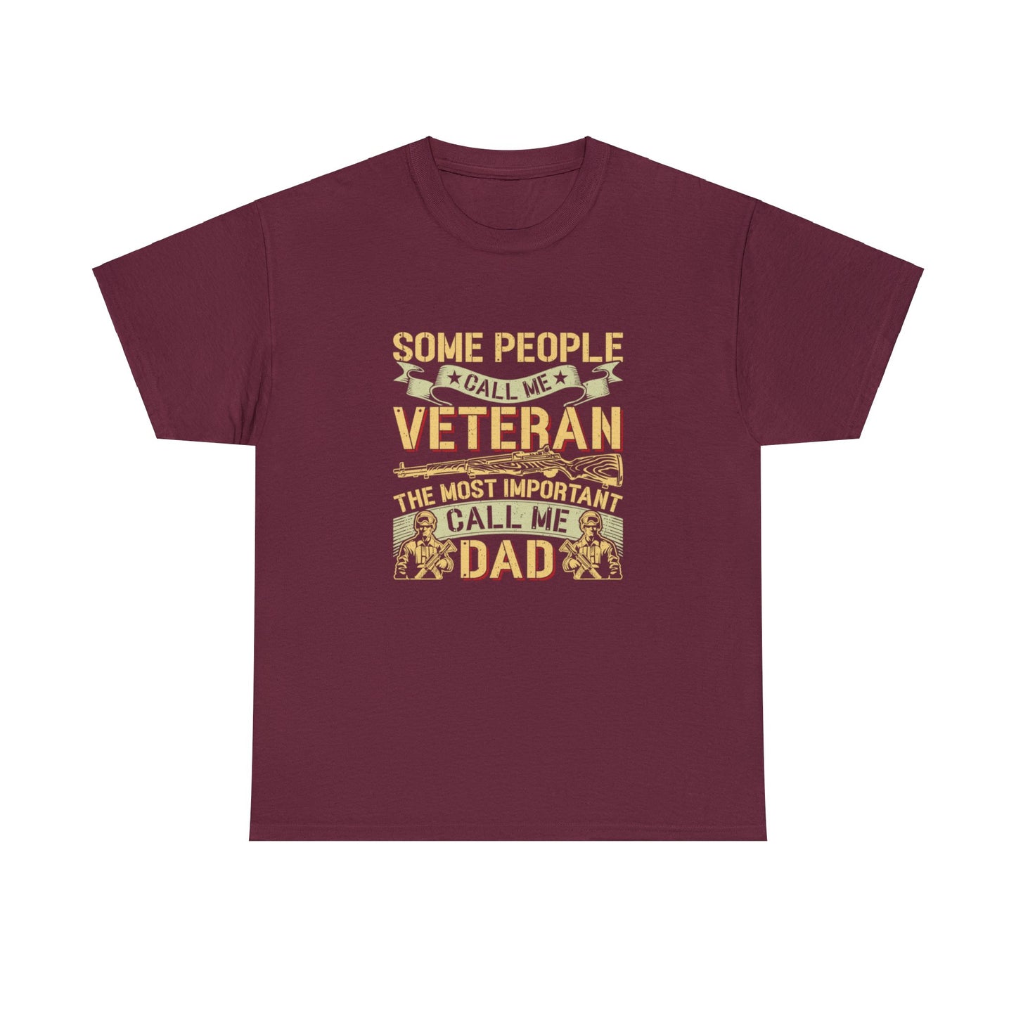 Unisex Heavy Cotton Tee - Veteran DAD