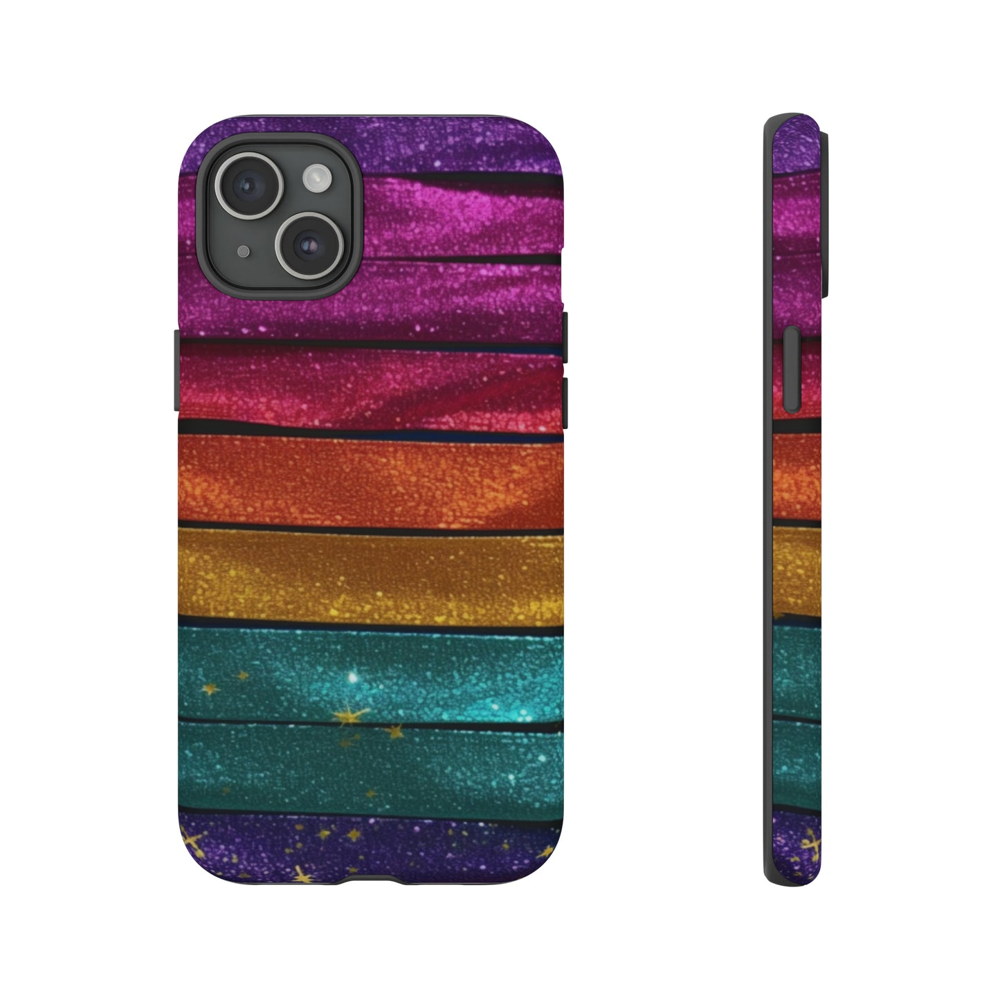 Tough Cases - Rainbow Glitter