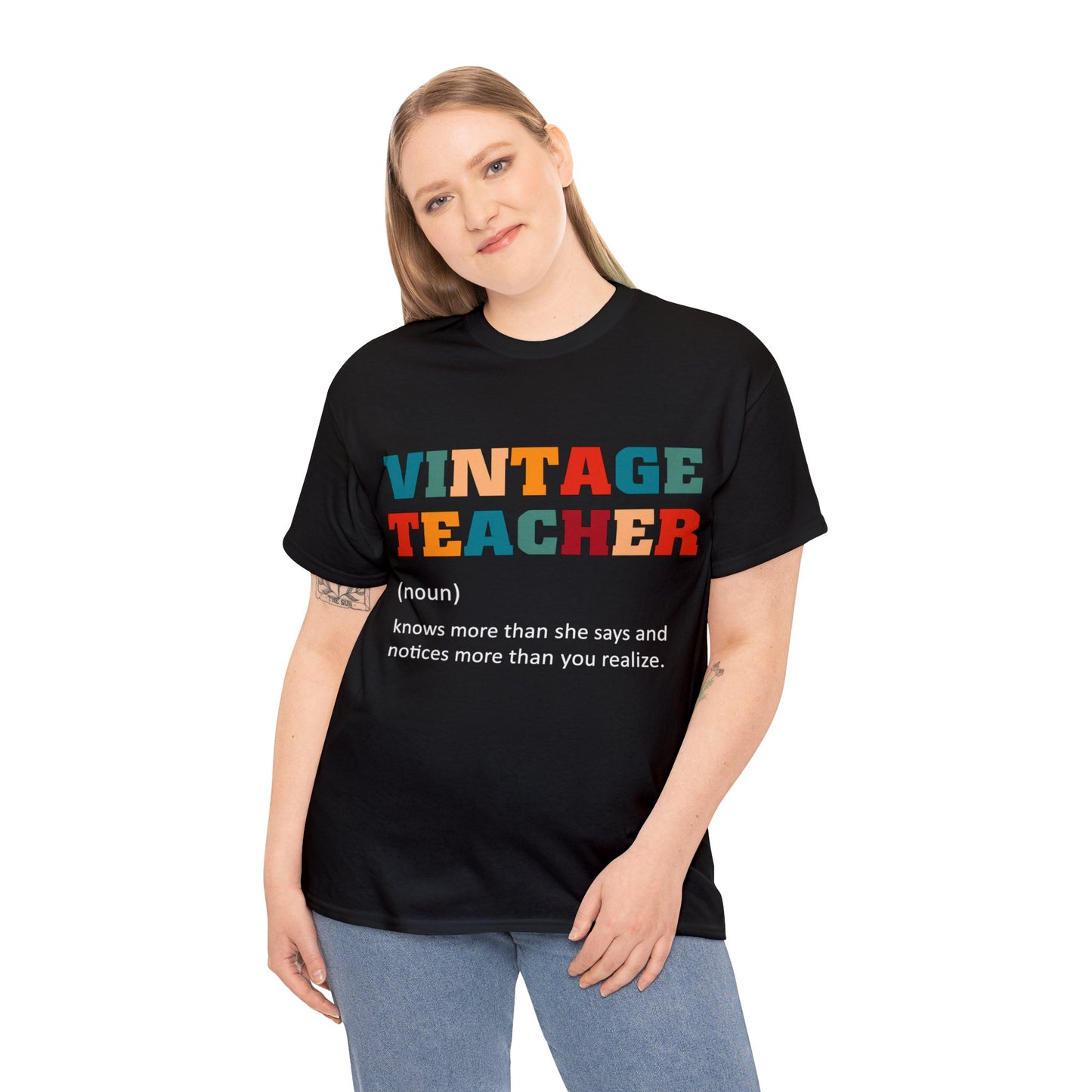 Unisex Heavy Cotton Tee - Vintage Teacher