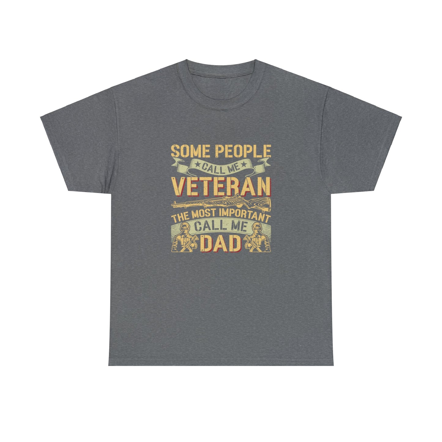 Unisex Heavy Cotton Tee - Veteran DAD