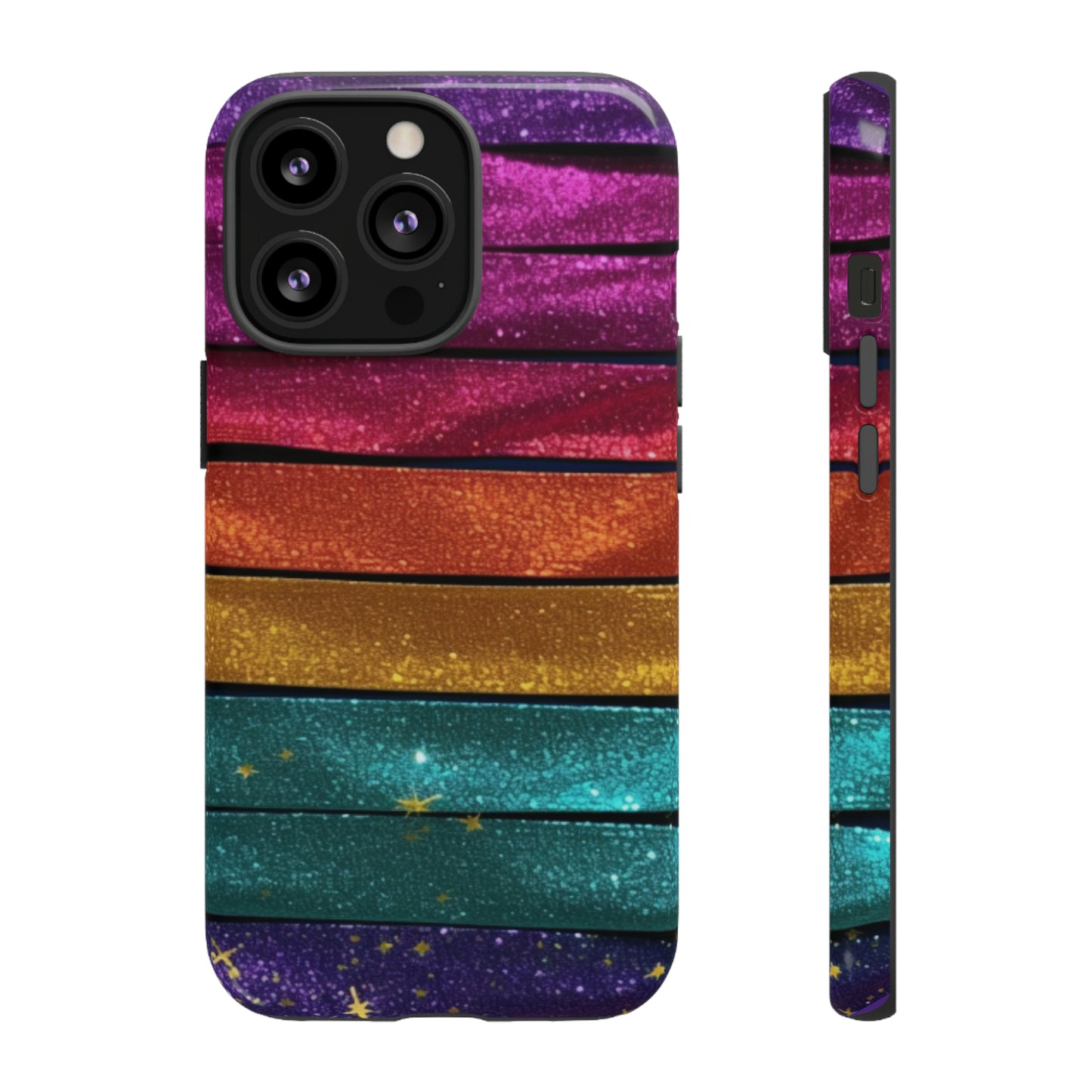 Tough Cases - Rainbow Glitter