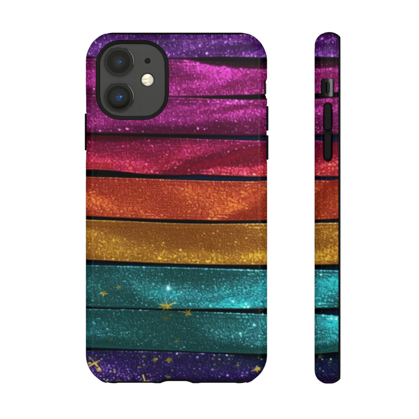 Tough Cases - Rainbow Glitter