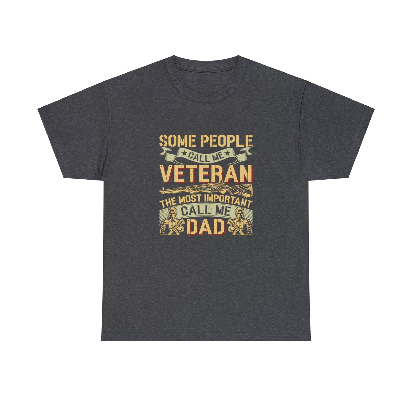 Unisex Heavy Cotton Tee - Veteran DAD
