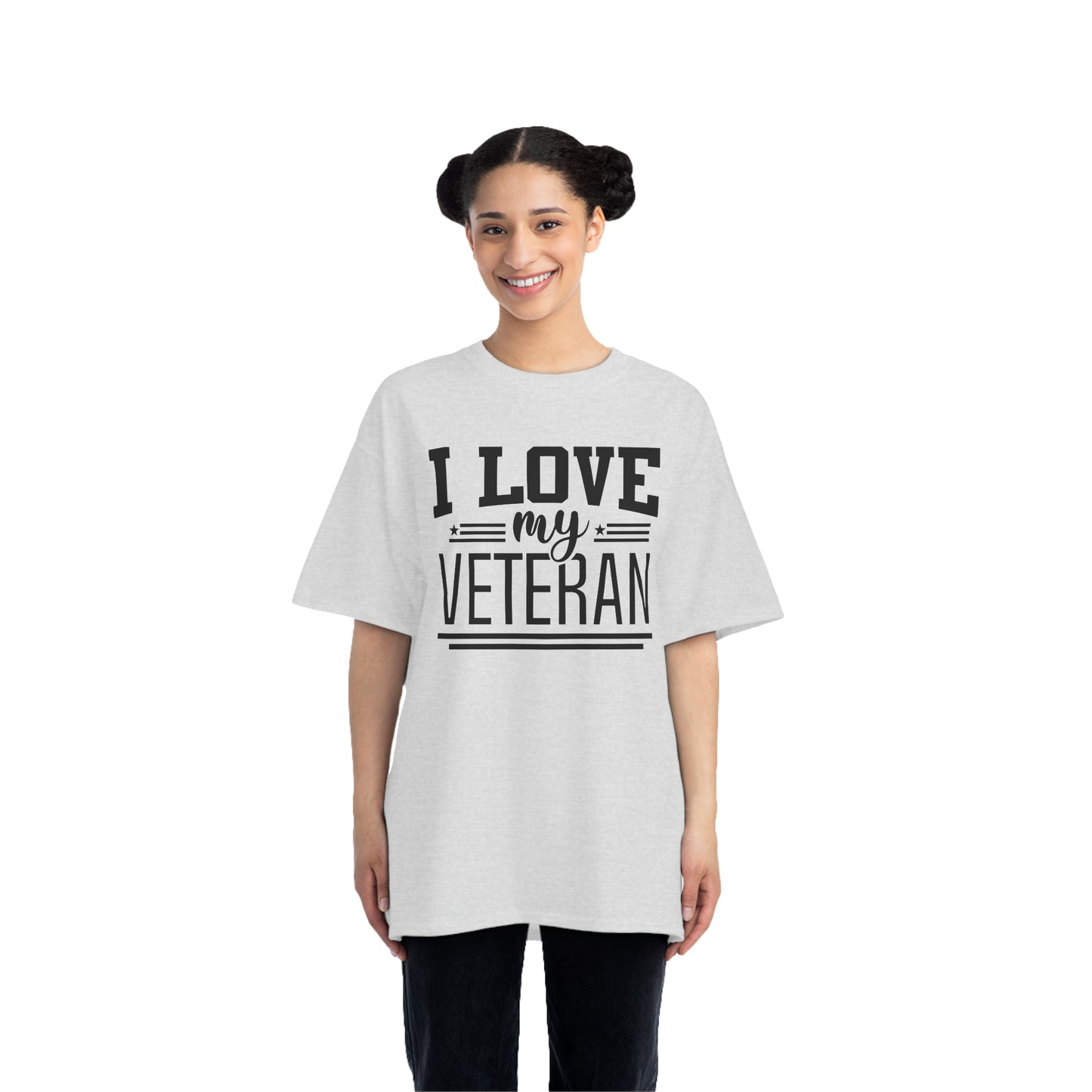 Beefy-T® Short-Sleeve T-Shirt - I love my veteran