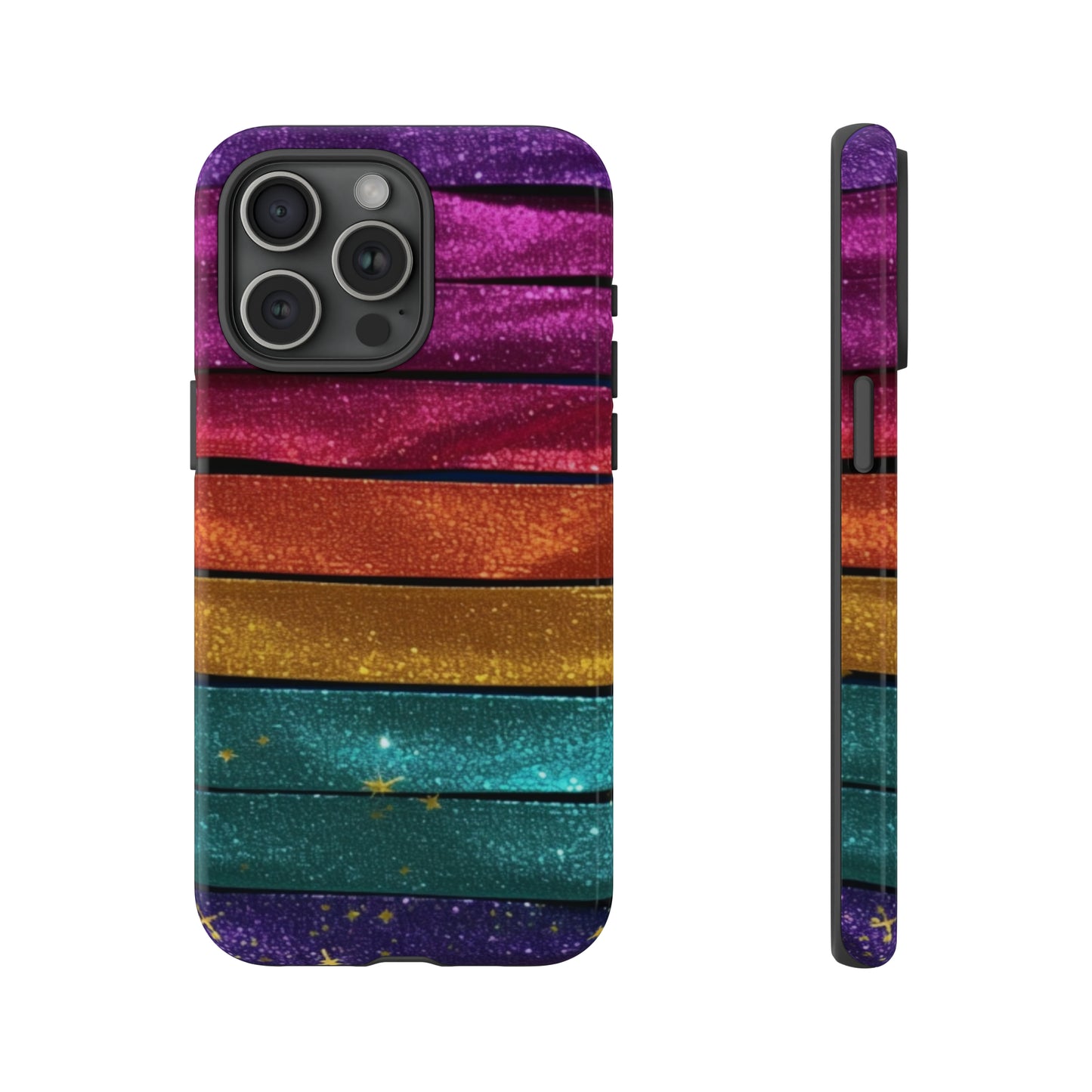 Tough Cases - Rainbow Glitter