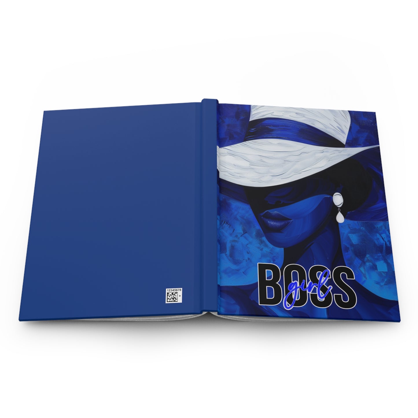 Hardcover Journal Matte - Blue Boss Girl