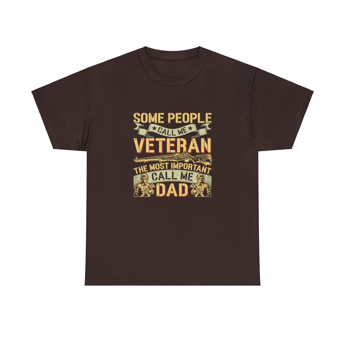 Unisex Heavy Cotton Tee - Veteran DAD