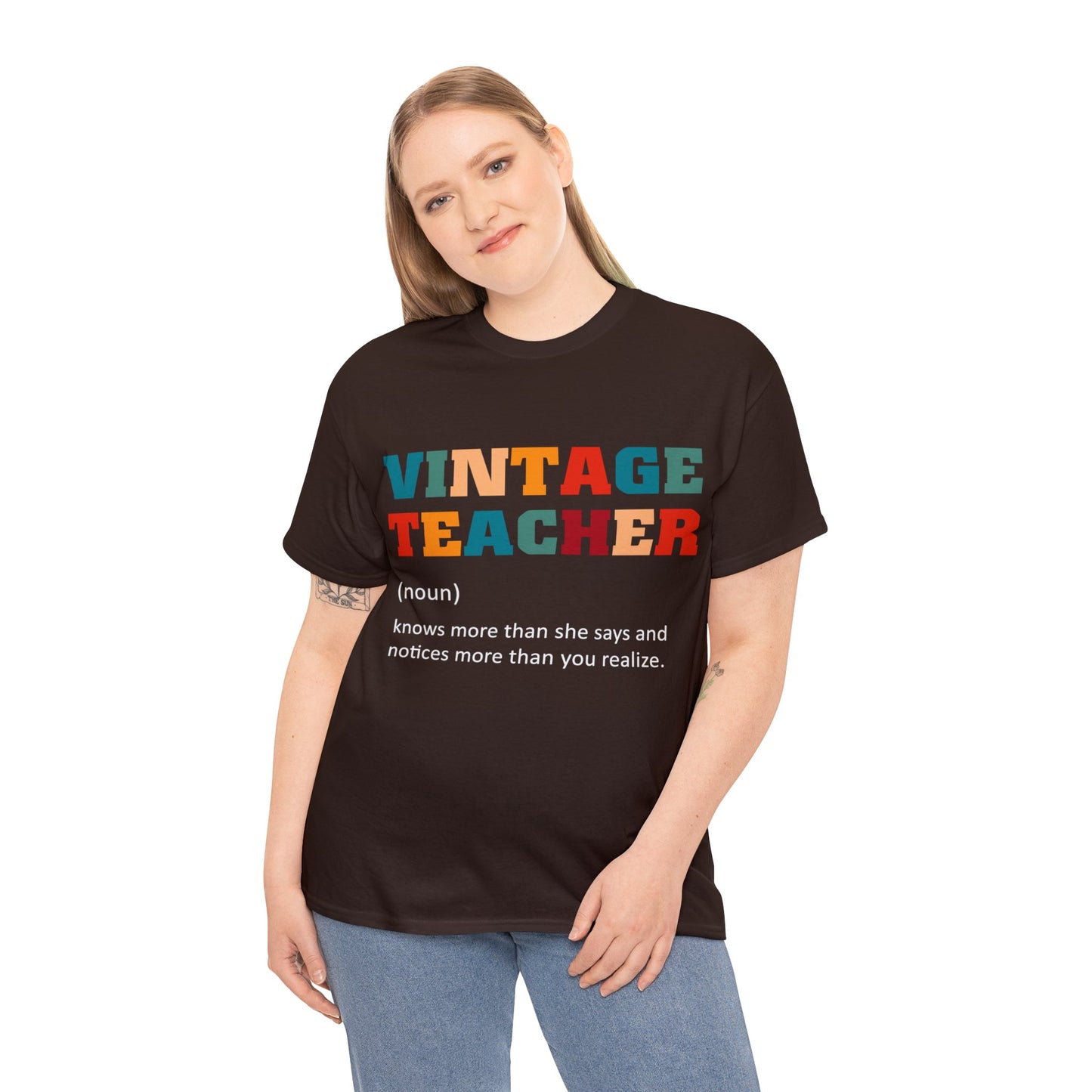 Unisex Heavy Cotton Tee - Vintage Teacher