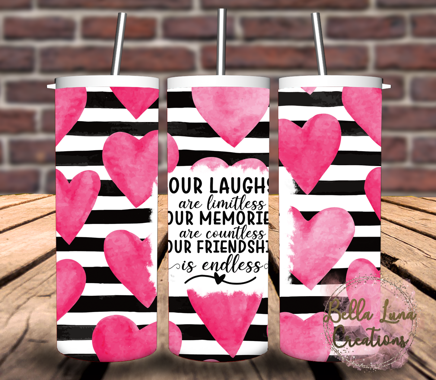 Friendship Digital Design for Tumbler Wrap - Bundle of 5 images
