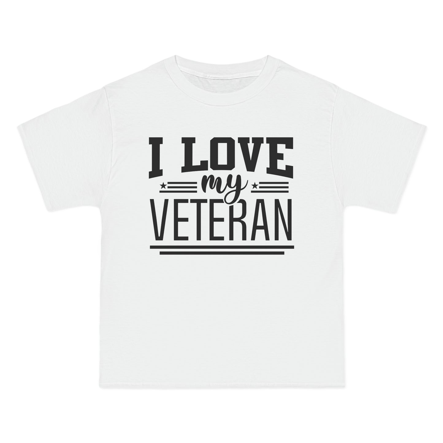 Beefy-T® Short-Sleeve T-Shirt - I love my veteran