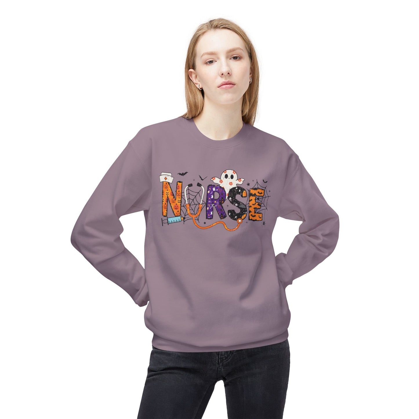 Unisex Midweight Softstyle Fleece Crewneck Sweatshirt - Nurse