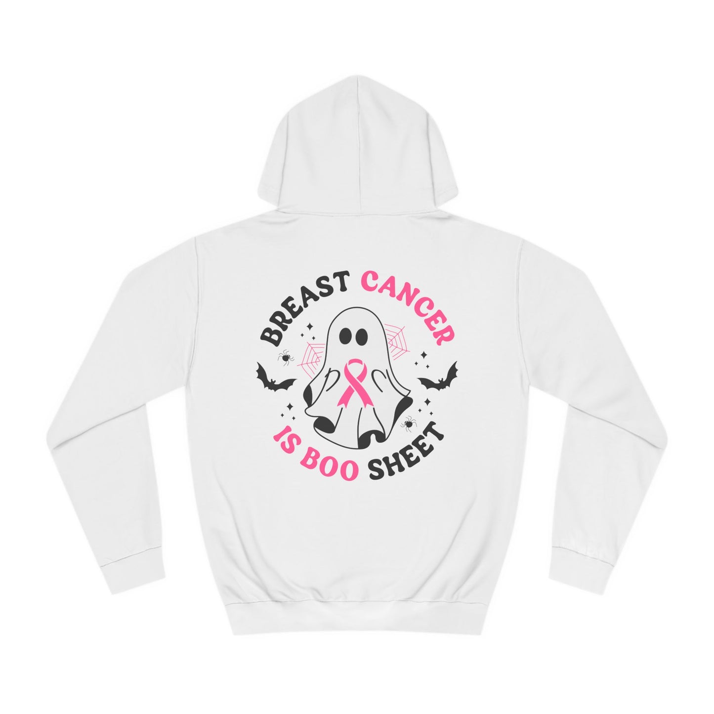 Unisex College Hoodie - Breast Cancer is Boo Shit