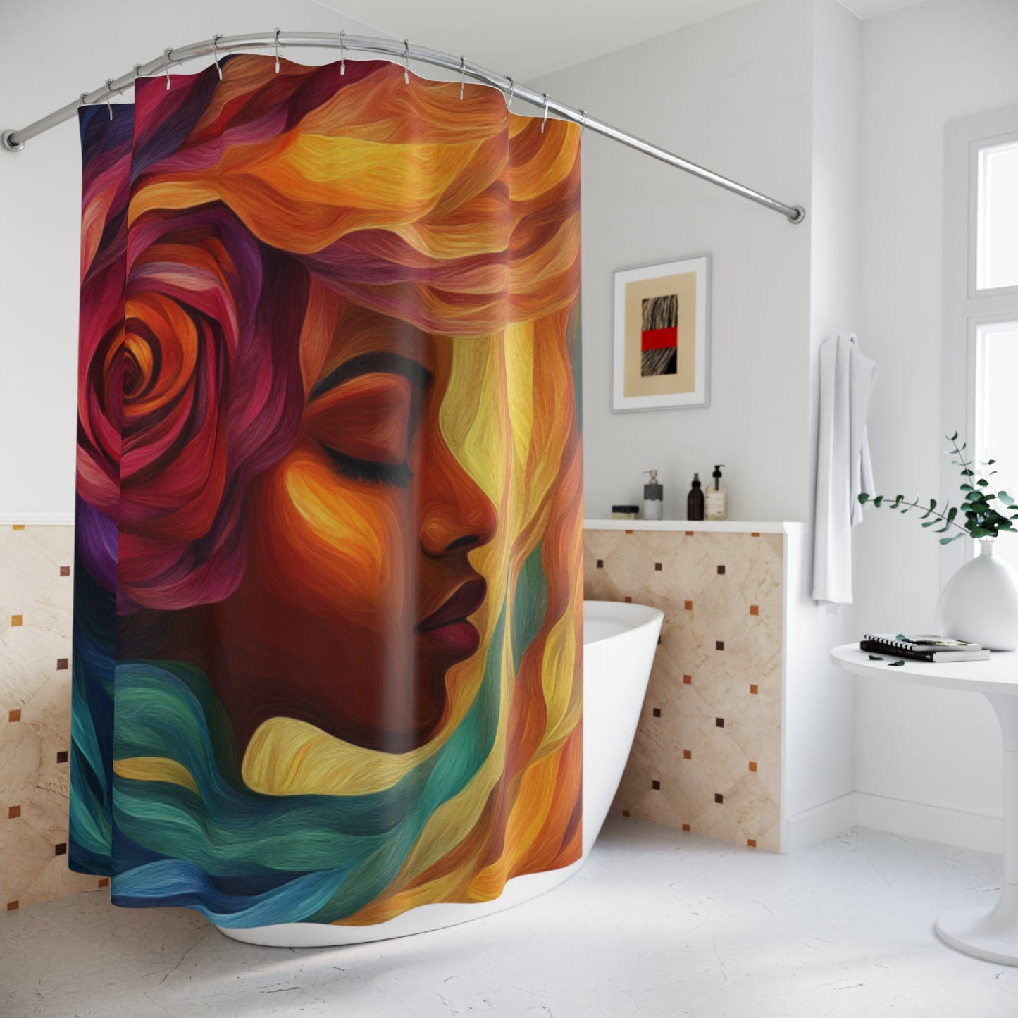 Shower Curtains - Rose garden