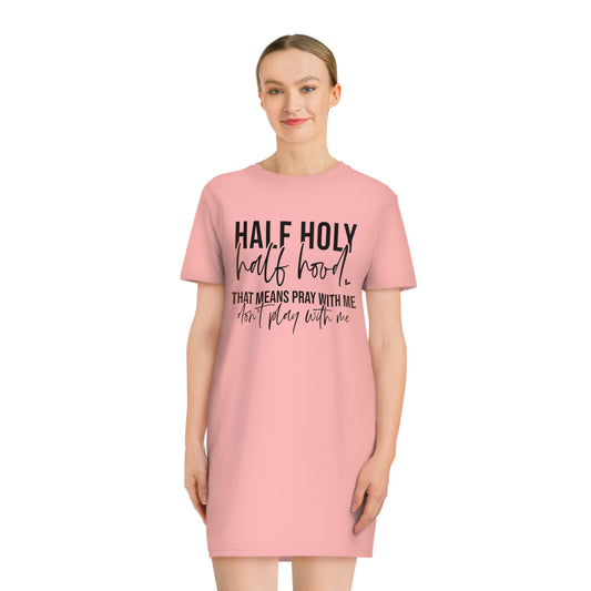 Spinner T-Shirt Dress - HALF HOLY HALF HOOD