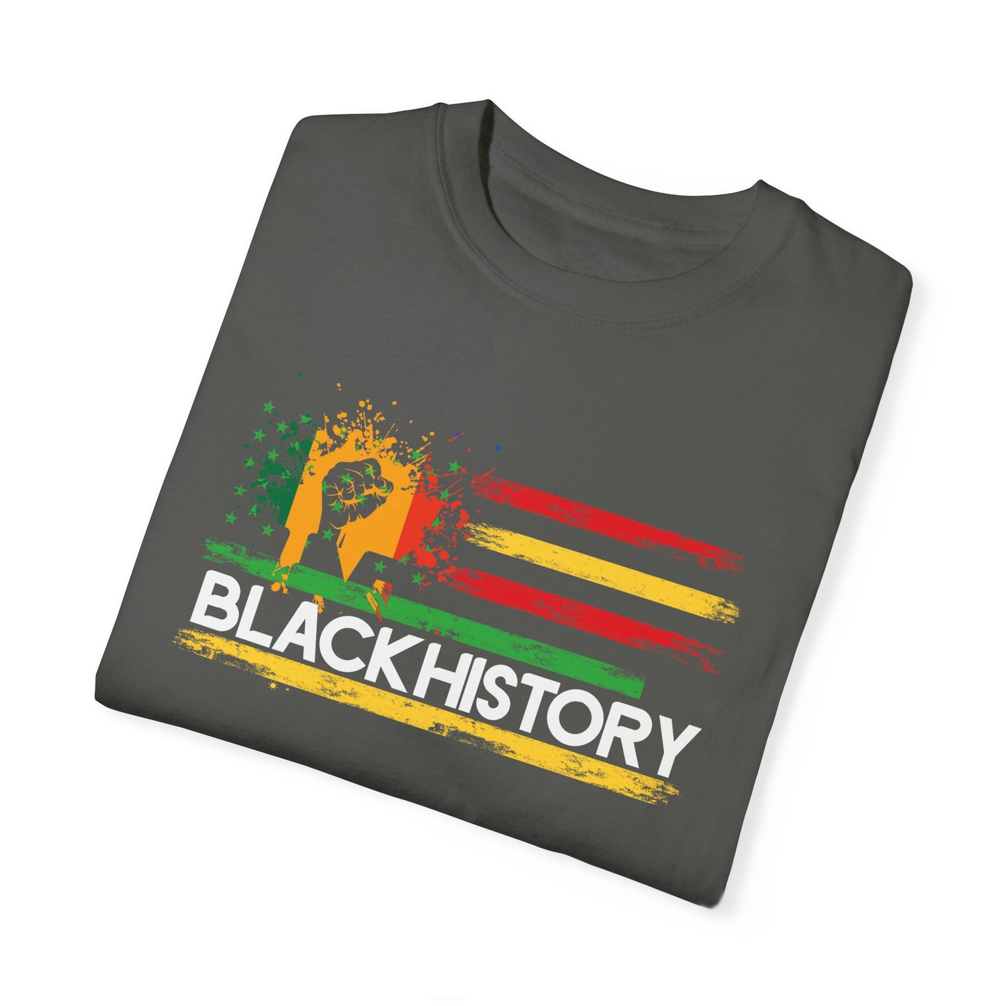 Unisex Garment-Dyed T-shirt - Black History T-shirt