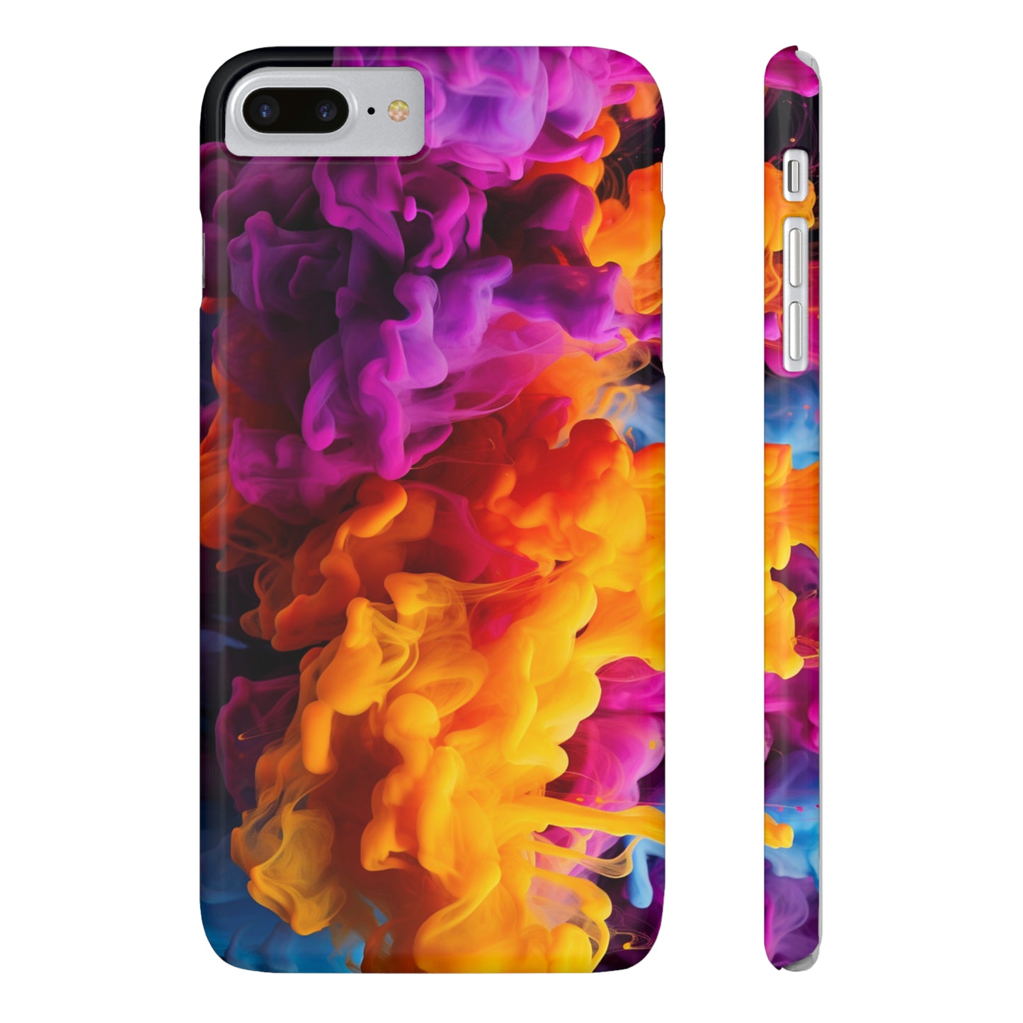 Slim Phone Cases - Colorful Smoke