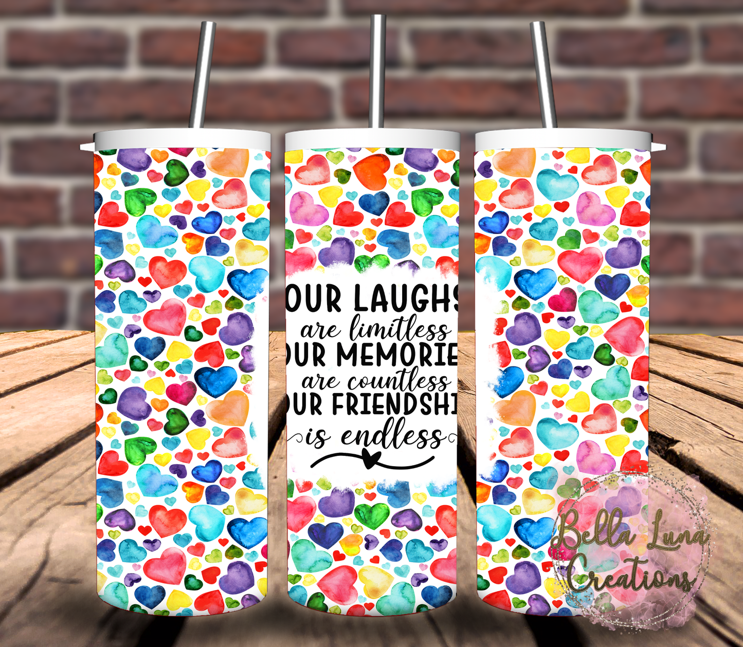 Friendship Digital Design for Tumbler Wrap - Bundle of 5 images