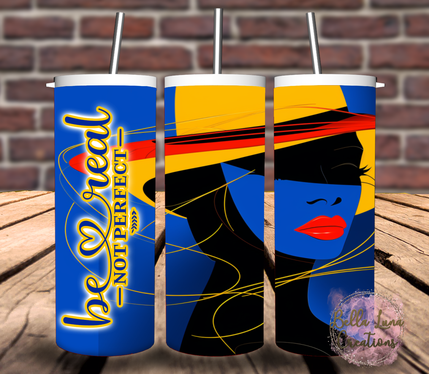 Be Real, Not Perfect Tumbler Wrap Bundle