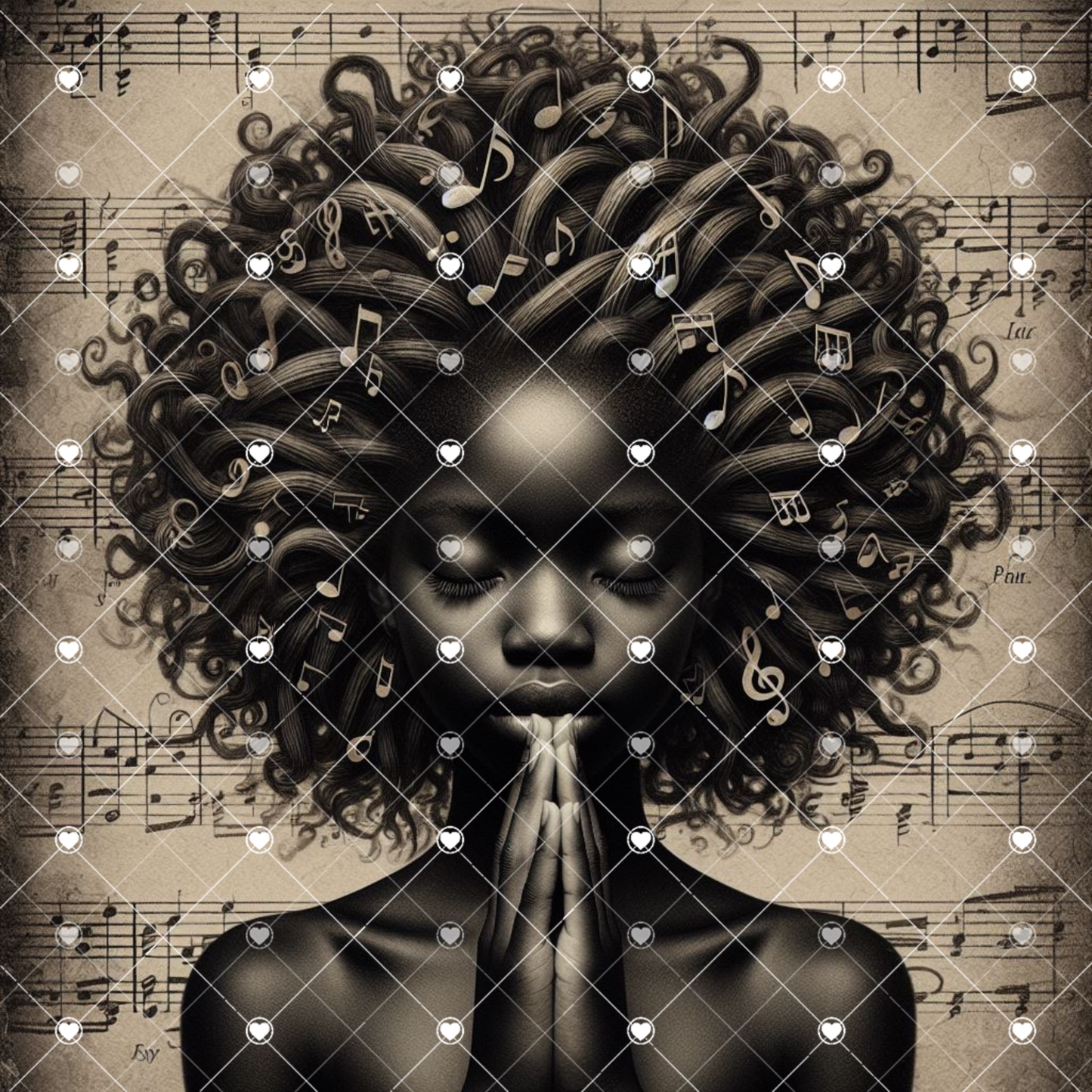 Singing Prayers - 12 x 12 Digital Art - Digital File